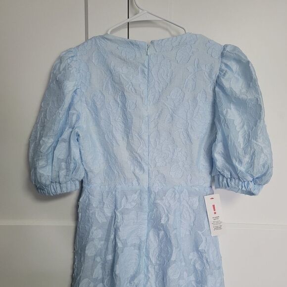 Bardot TALLULAH MINI COCKTAIL DRESS IN SOFT BLUE, size 2 - Picture 9 of 13